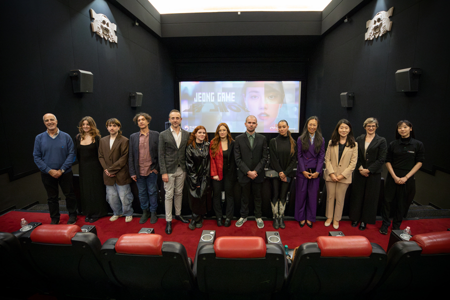 Foto dei partecipanti alla realizzazione del cortometraggio 'Jeong Game'