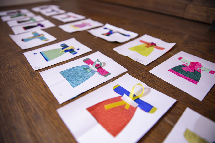 국립로마미술대학교(Accademia di Belle Arti) 학생 대상 한복 디자인 워크숍 모습