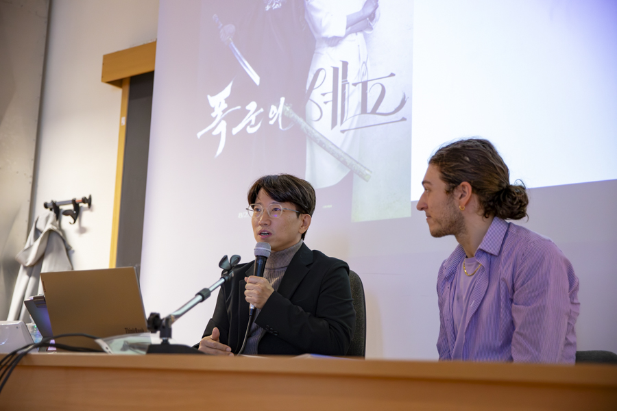 로마 사피엔차 대학교, 장태유 감독과의 토크쇼 모습