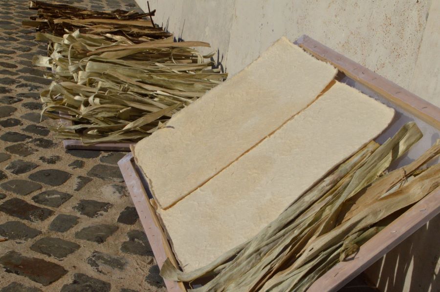 국립로마미술대학교에서 진행된 안치용 한지장 워크숍 모습