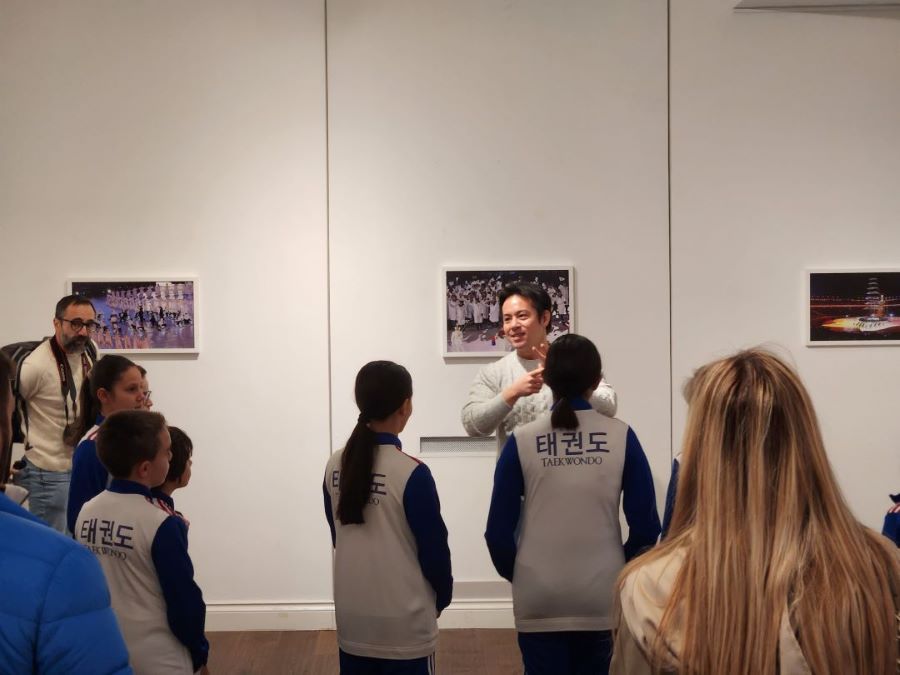 K2 TKD 태권도 팀 문화원 방문 모습