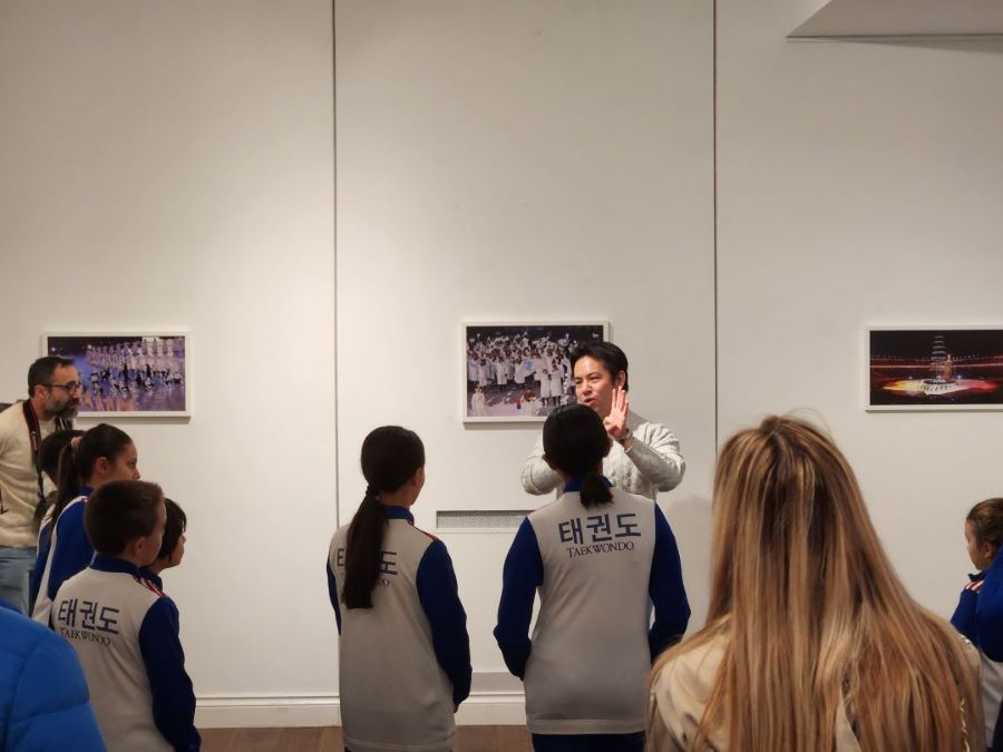 K2 TKD 태권도 팀 문화원 방문 모습