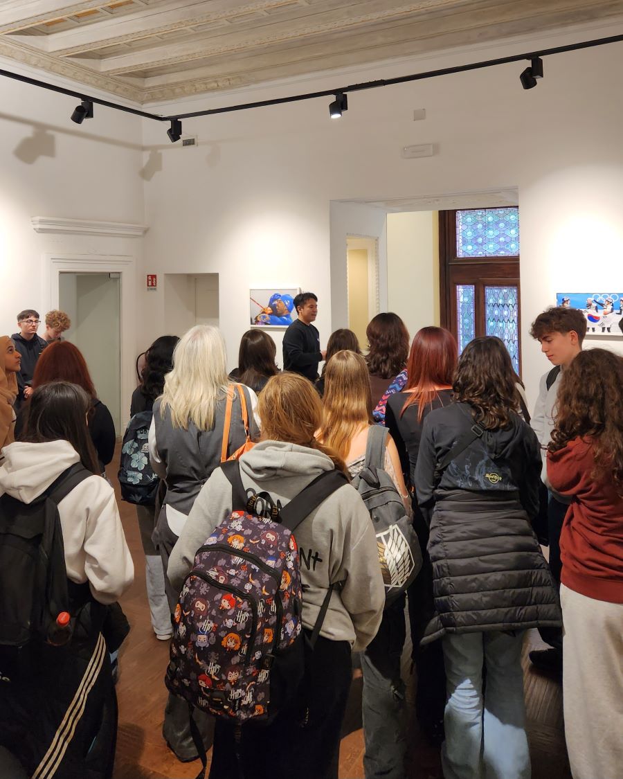 IIS Galilei 고등학교 학생들 방문 모습