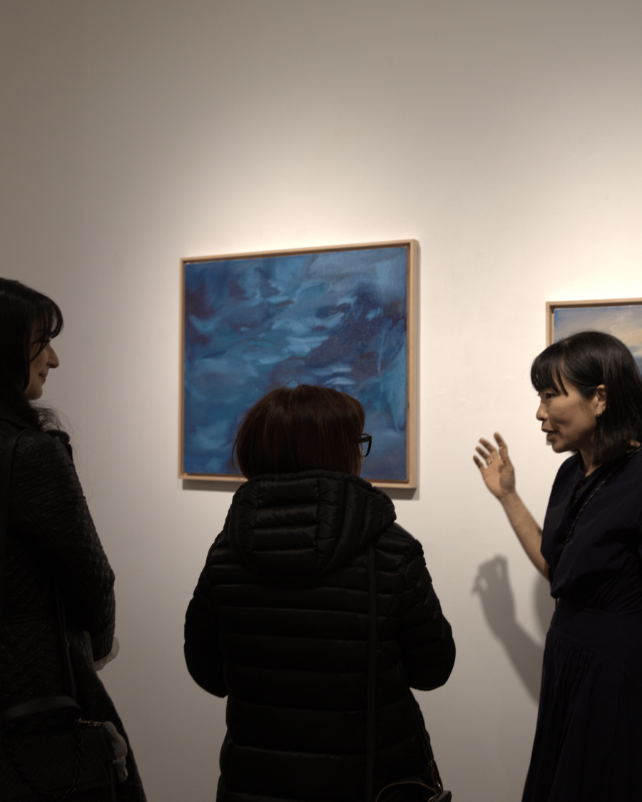 재이탈리아한국미술가협회 ARCOI 전시 "여기서, 그리고 그 너머(Qui e Oltre)" 개막식 모습