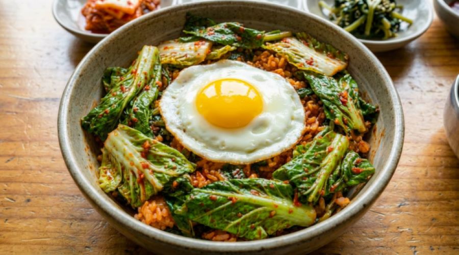 봄동비빔밥 모습