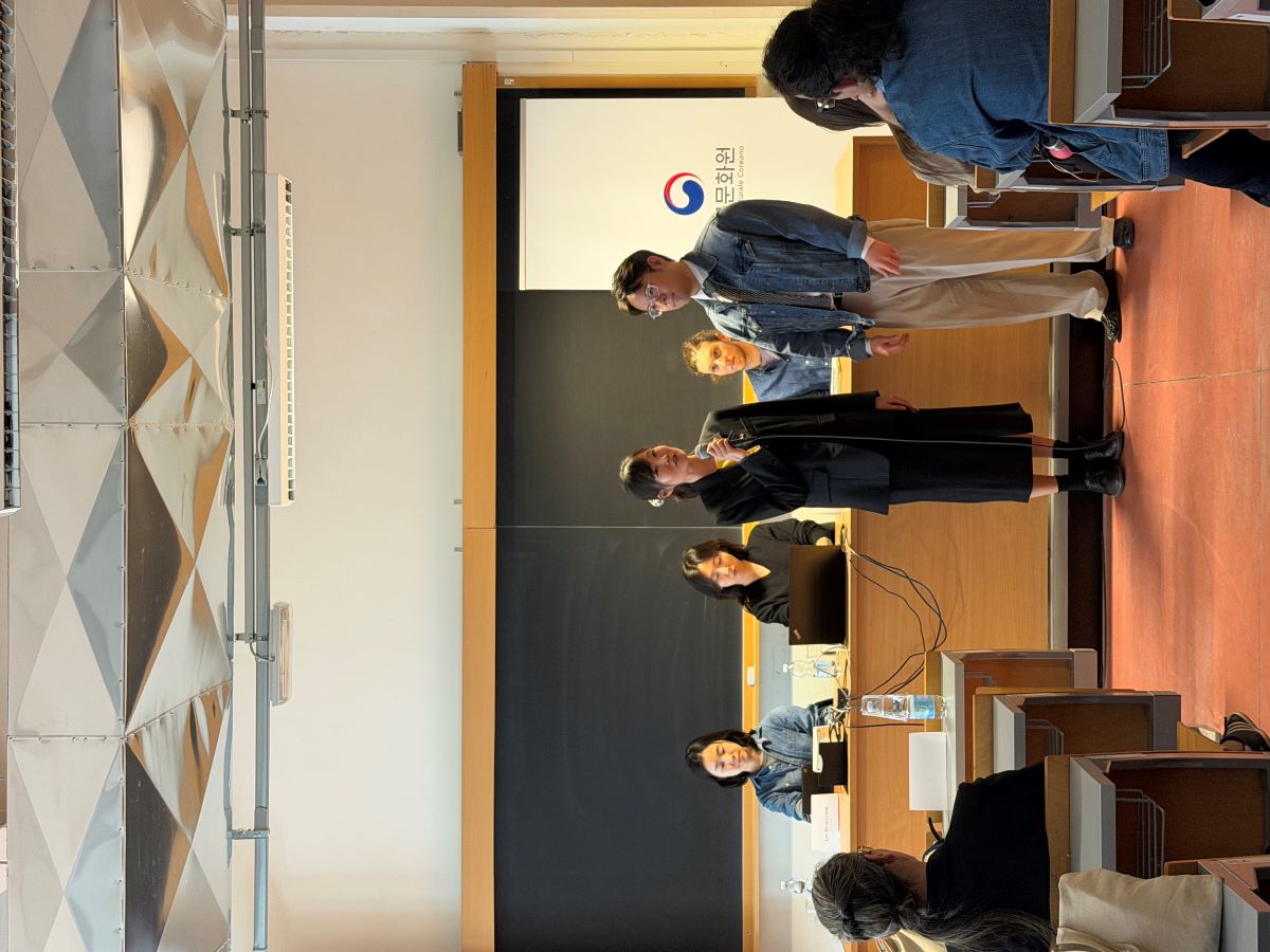 로마 사피엔차(Sapienza) 대학교에서 개최된 드라마 “이 사랑 통역 되나요?”의 유영은 감독과 이현영 PD의 특강 모습