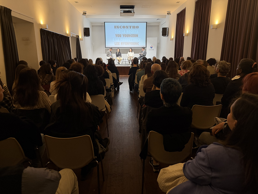 드라마 “이 사랑 통역 되나요?” 유영은 감독과 이현영 PD, 이탈리아국립영화학교에서 특강 및 주이탈리아한국문화원에서 토크쇼 모습