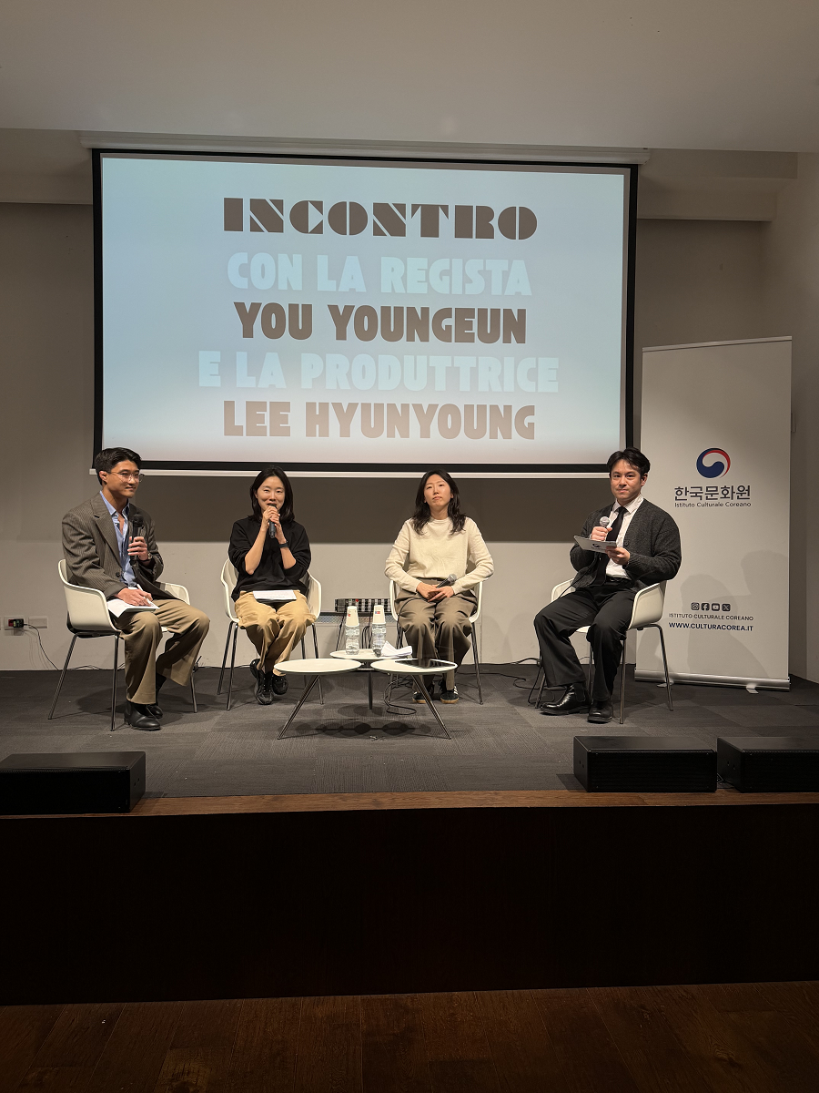 드라마 “이 사랑 통역 되나요?” 유영은 감독과 이현영 PD, 이탈리아국립영화학교에서 특강 및 주이탈리아한국문화원에서 토크쇼 모습