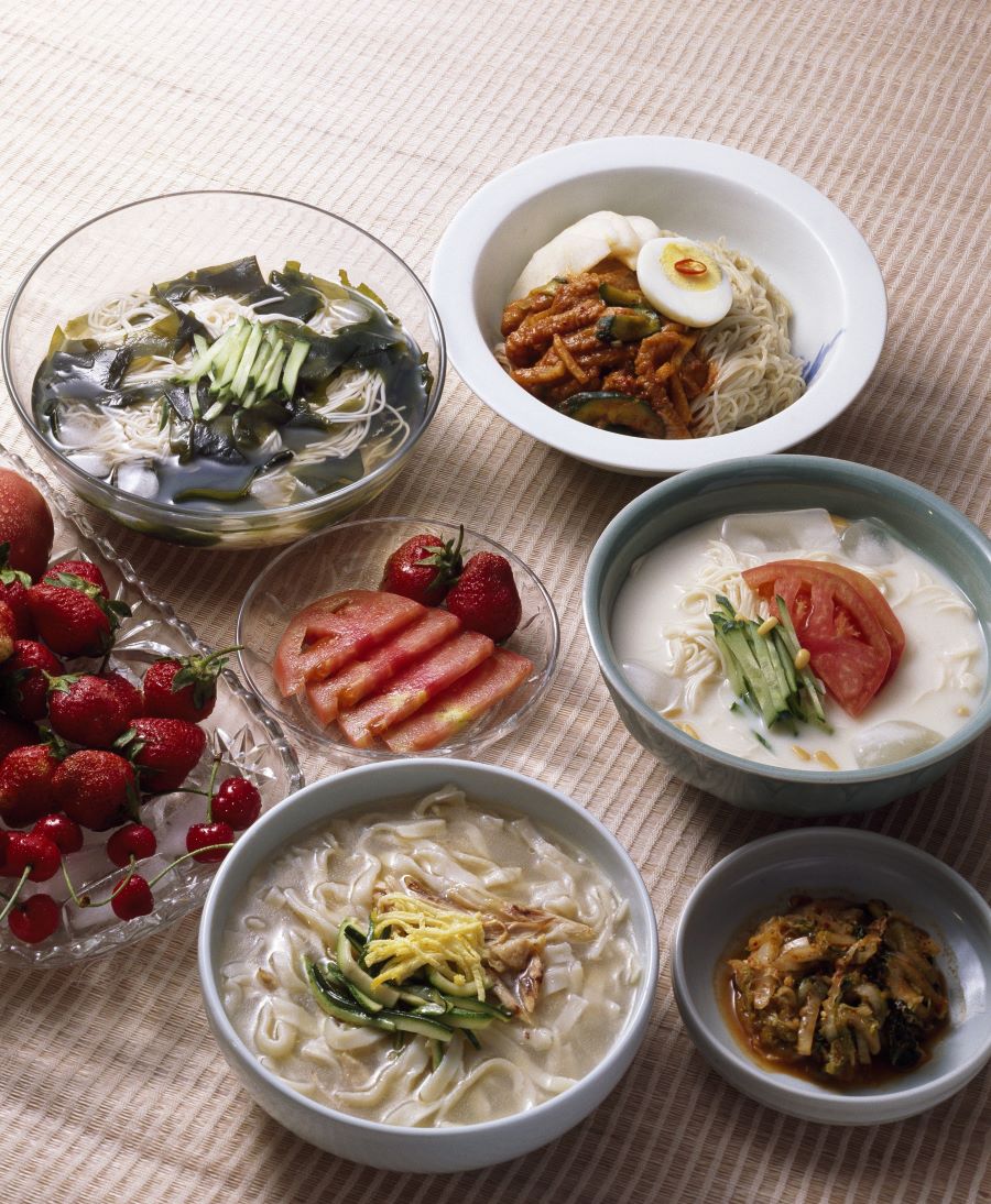 각종 냉면 모습