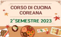 CORSO DI CUCINA COREANA - 2° SEMESTRE 2023