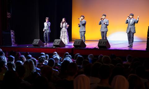 Momenti della tournèe della Voice Band EXIT