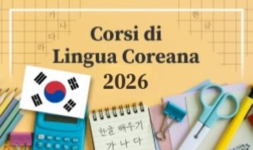 Iscrizioni corsi di LINGUA COREANA 2026 - 1° semestre
