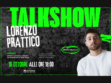 Talk show con Lorenzo Prattico sull'isola Jeju